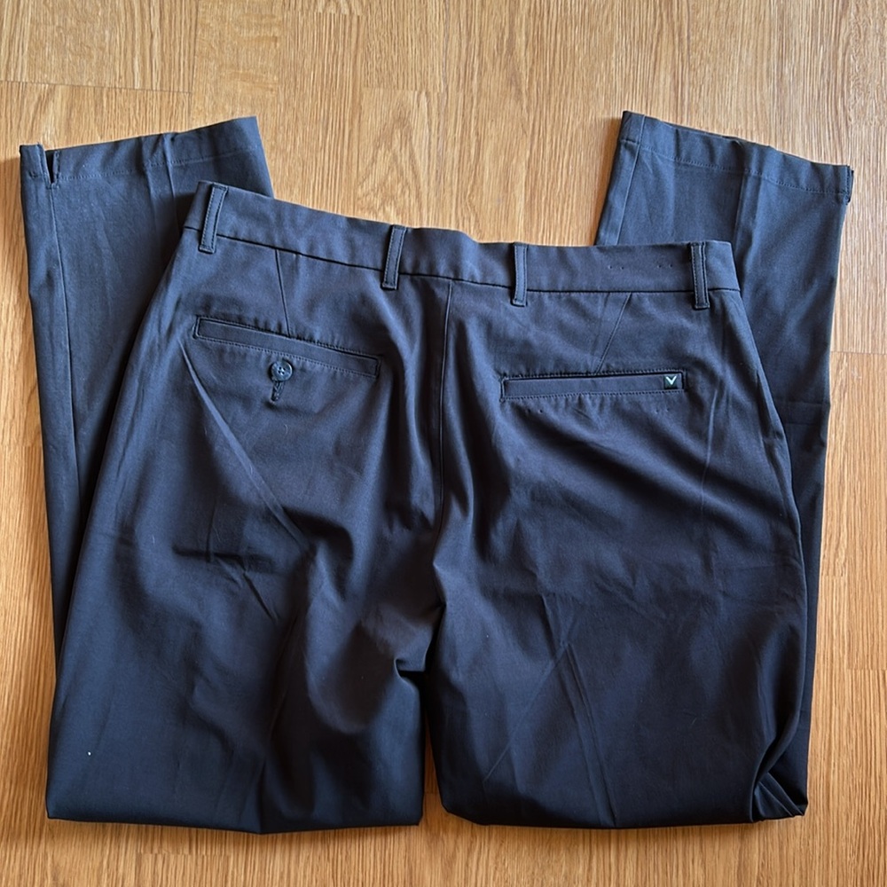 Men’s Callaway Golf Pants 34x30. Black front & back pockets - Picture 4 of 9